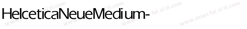 HelceticaNeue Medium字体转换